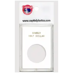 Capital Plastics Caps Coin Holder - Barber Half Dollar