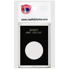Capital Plastics Caps Coin Holder - Barber Half Dollar