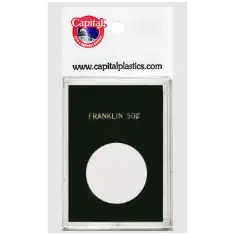 Capital Plastics Caps Coin Holder - Franklin Half Dollar