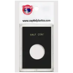 Capital Plastics Caps Coin Holder - Half Cent