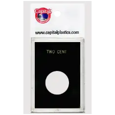Capital Plastics Caps Coin Holder - Two Cent