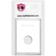 Capital Plastics Caps Coin Holder - $2.50 Gold