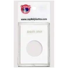 Capital Plastics Caps Coin Holder - $10 Gold