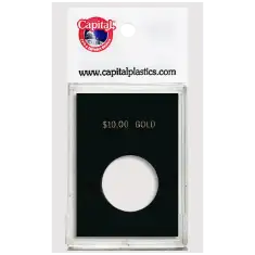 Capital Plastics Caps Coin Holder - $10 Gold