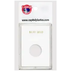 Capital Plastics Caps Coin Holder - $3 Gold