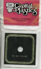 Capital Plastics VPX Coin Holder - Small Gold Dollar (type 1)