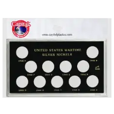 U.S. Wartime Silver Nickels 11 slot(s).