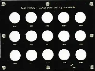 U.S. Proof Washington Quarters 1950-1964 (The Silver Coins)