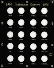U.S. Washington Quarters 1994-1998 (Proofs)