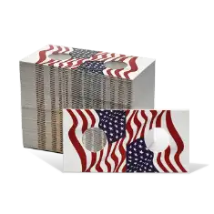 2x2 Paper Coin Holders for Cent / Nickel - American Flag