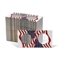 2x2 Paper Coin Holders for Half/Small Dollar/Quarter - American Flag