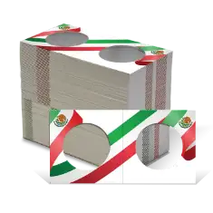 2.5x2.5 Paper Coin Holders for ASE/Large Dollar - Mexican Flag