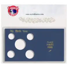 My Birth Year Coins Blue (.50, .25, .10, .05, . 01)