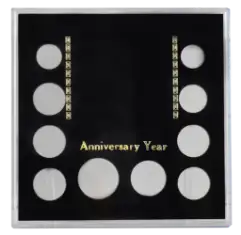 Anniversary (Small $, .50, 5 Quarters, .10, .05, .01)