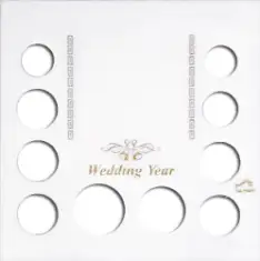 Wedding Year (Small $, .50, 5 Quarters, .10, .05, .01)