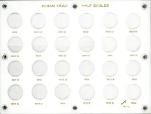Indian Head Half Eagles (1908-1929)