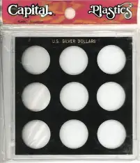 U.S. Silver Dollars (No Dates, 9 Coins)