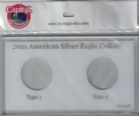 2021 American Silver Eagle Type 1 & 2