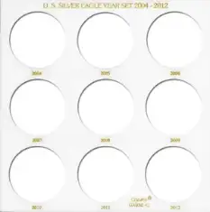U.S. Silver Eagle Year Set 2004-2012