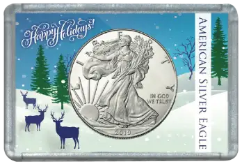 ASE Frosty Case - Deer in Snow Meadow Holiday Christmas