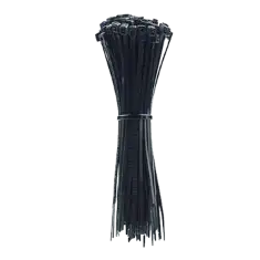 8" Nylon Cable Zip Tie 50lbs - Black