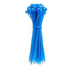 8" Nylon Cable Zip Tie 50lbs - Blue