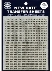 Black Date Transfer Sheets for Whitman Albums (1999-2028)