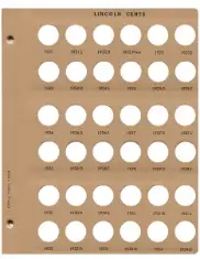 Lincoln Cents Replacement Page (1921 - 1934)
