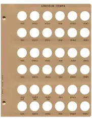Lincoln Cents Replacement Page (1935 - 1946)