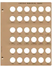 Lincoln Cents Replacement Page (1974 - 1988)