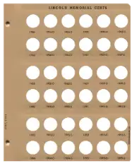 Lincoln Cents With Proof Replacement Page (1984 - 1995)
