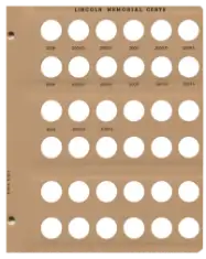 Lincoln Cents With Proof Replacement Page (2008 - 2009)