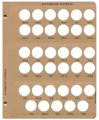 Jefferson Nickels Replacement Page (1949 - 1964)