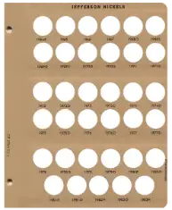 Jefferson Nickels Replacement Page (1964 - 1983)