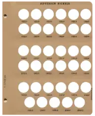 Jefferson Nickels Replacement Page (1983 - 2000)