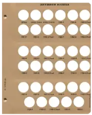 Jefferson Nickels With Proof Replacement Page (1979 - 1990)