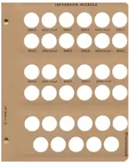 Jefferson Nickels With Proof Replacement Page (2002 - 2005)