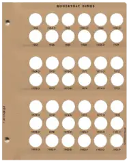 Roosevelt Dimes Replacement Page (1962 - 1984)