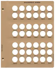 Roosevelt Dimes Replacement Page (1984 - 2005)