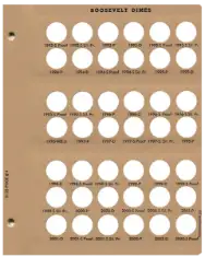 Roosevelt Dimes With Proof Replacement Page (1992 - 2002)