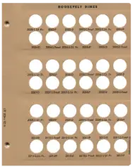 Roosevelt Dimes With Proof Replacement Page (2002 - 2013)