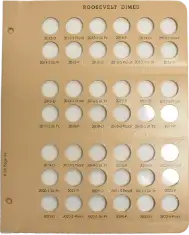 Roosevelt Dimes With Proof Replacement Page (2013 - 2023)