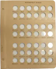 Roosevelt Dimes With Proof Replacement Page (2023 - 2034)
