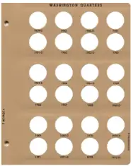 Washington Quarters Replacement Page 4 1959-D-1972-D