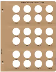 Washington Quarters Replacement Page 5 1973-1985-D