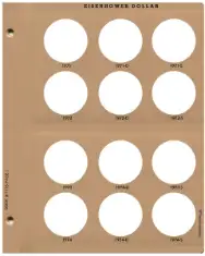 Eisenhower Dollars Replacement Page 1 1971-1974 S