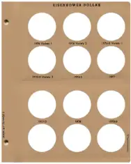 Eisenhower Dollars Replacement Page 2 1976 Variety 1-1978 D
