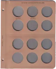 Dansco U.S. Modern Commemorative Dollar Vol 3 Replacement Page 4
