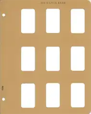 Extra Pages Silver Bar, vertical 9 ports