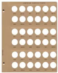 Lincoln Shield Cents Replacement Page (2010 - 2027)